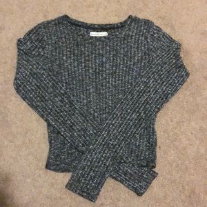 abercrombie and fitch grey top